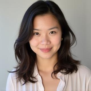 Headshot of Chloe Shao, a serene meditation guide.